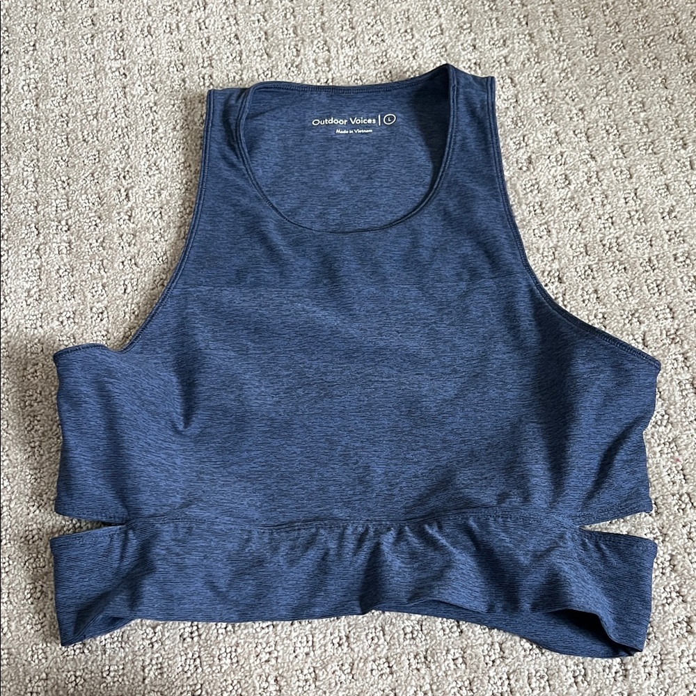 Outdoor Voices Blue Athletic Top